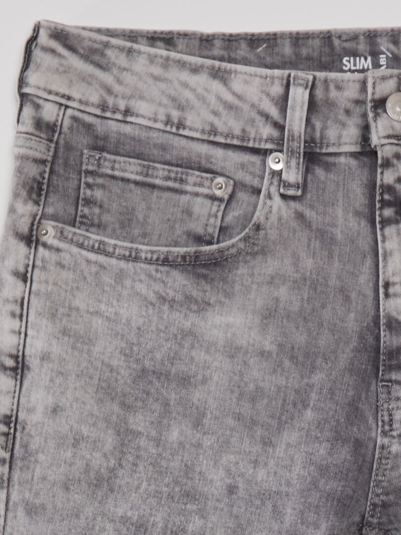 Slim fit jeans - grijs