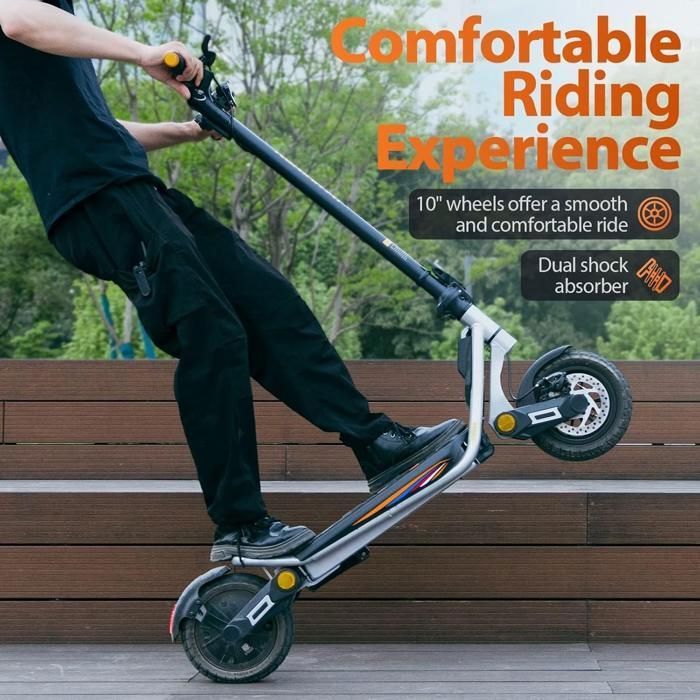 KuKirin A1 - Opvouwbare elektrische scooter - 10 inch banden - 800W motor - 48V 13Ah accu - Actieradius 45 km - Maximale snelheid 45 km/u - IPX4