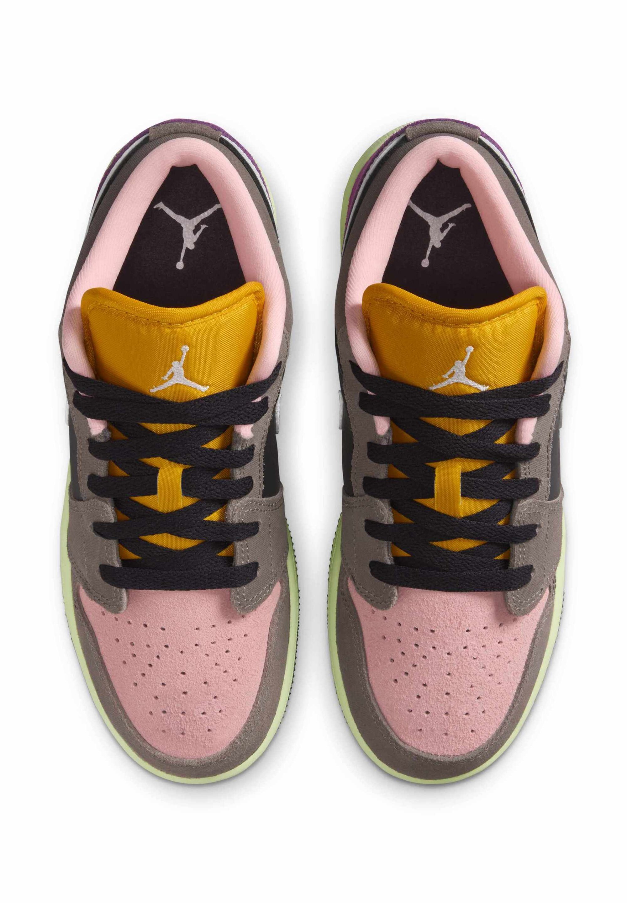 Jordan AIR JORDAN 1 UNISEX - Scarpe da ginnastica - grigio olio/bianco/pietra delle caverne/punzone artico/viotech/zolfo scuro