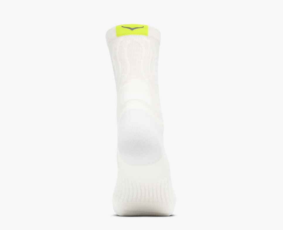 HOKA Bondi Quarter Run sokken wit