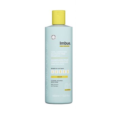 Champú Imbué, sin sulfatos, para cabello rizado, 400 ml