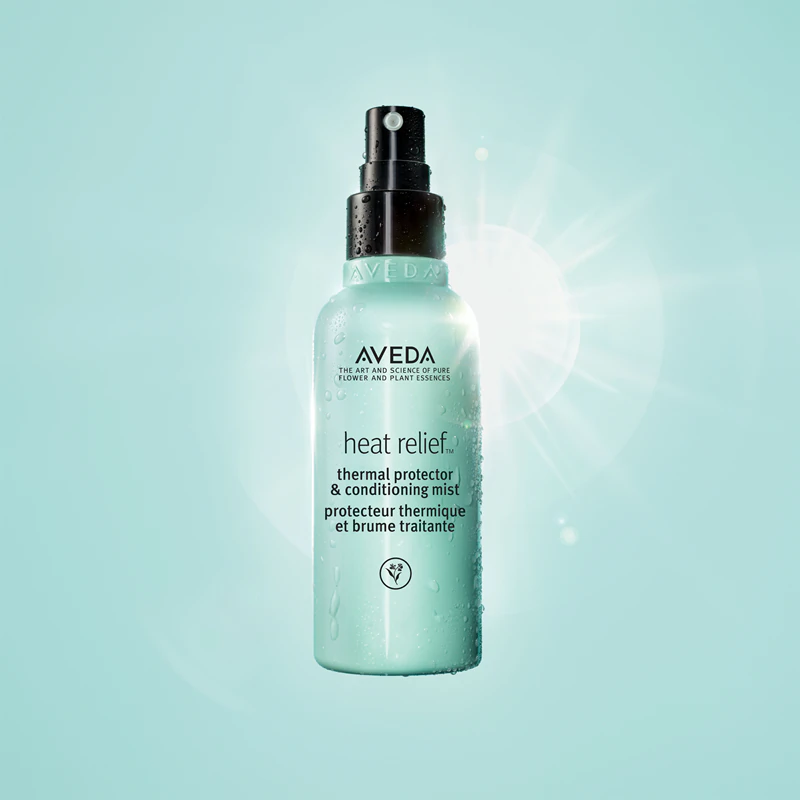 Aveda Heat Relief™ Spray Protetor Térmico e Condicionador, leite de proteção térmica suavizante e nutritivo