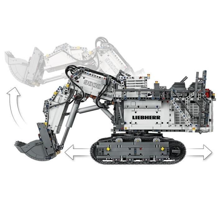 LEGO® Technic 42100 Escavatore Liebherr R 9800, veicolo da costruzione radiocomandato, kit di costruzione