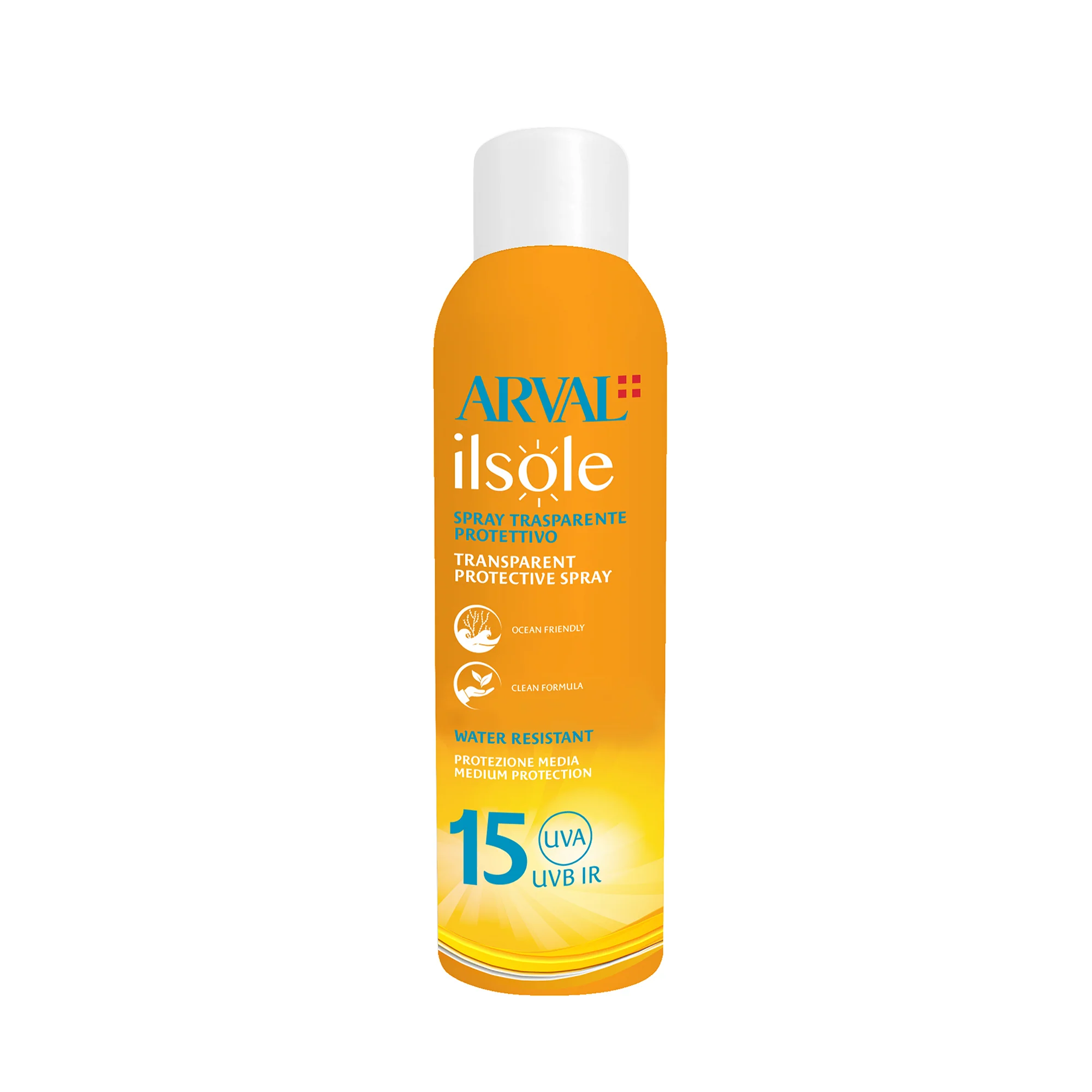 Ilsole Spray Trasparente Protettivo SPF15 - Spray solare corpo media prot.