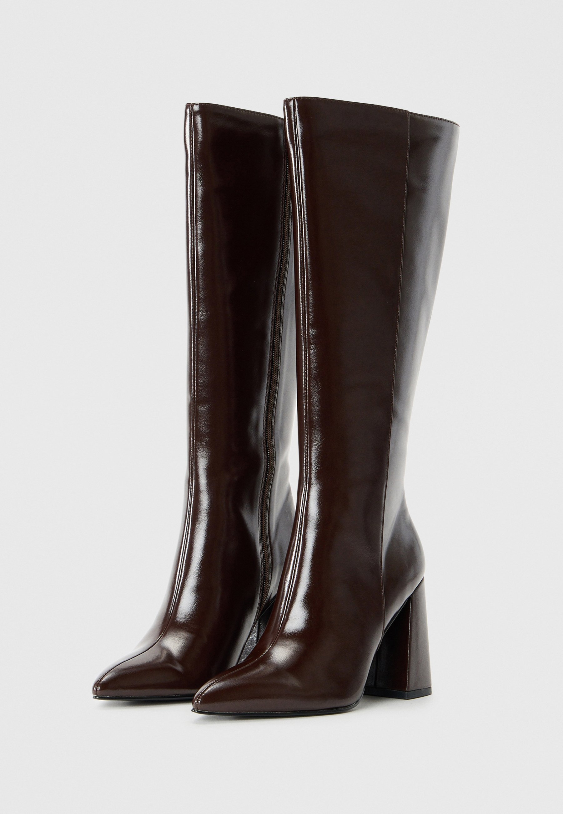 Even&Odd Stiefeletten mit hohem Absatz – dunkelbraun