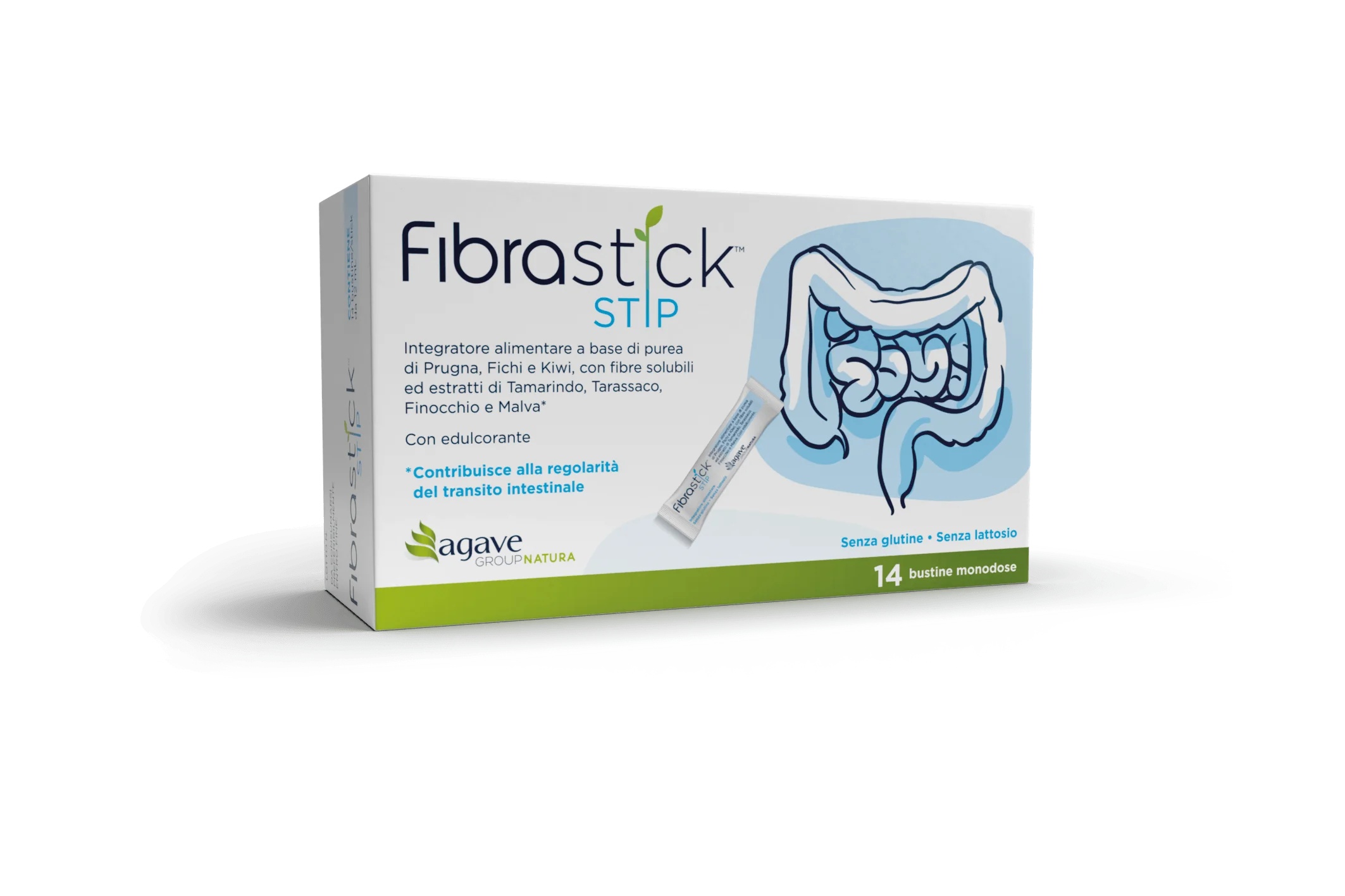 AGAVE FibraStick Stip 14 zakjes voor een regelmatige stoelgang