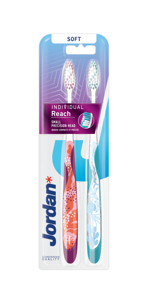 Brosse à dents souple Jordan Individual Reach, lot de 2