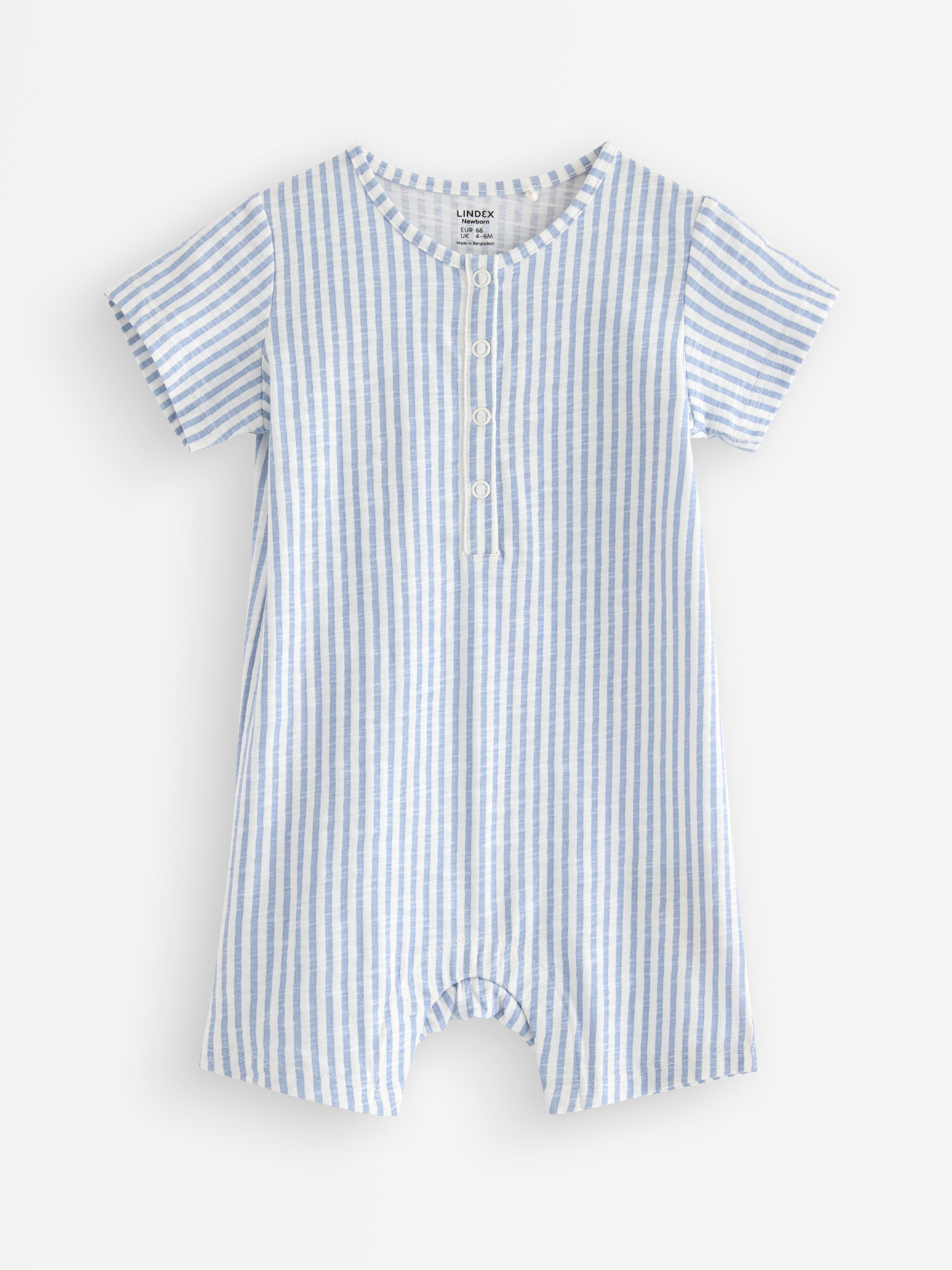 Romper i slubtrikå Light Dusty White