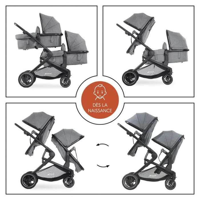 HAUCK - Passeggino doppio Atlantic Twin I-snug 2