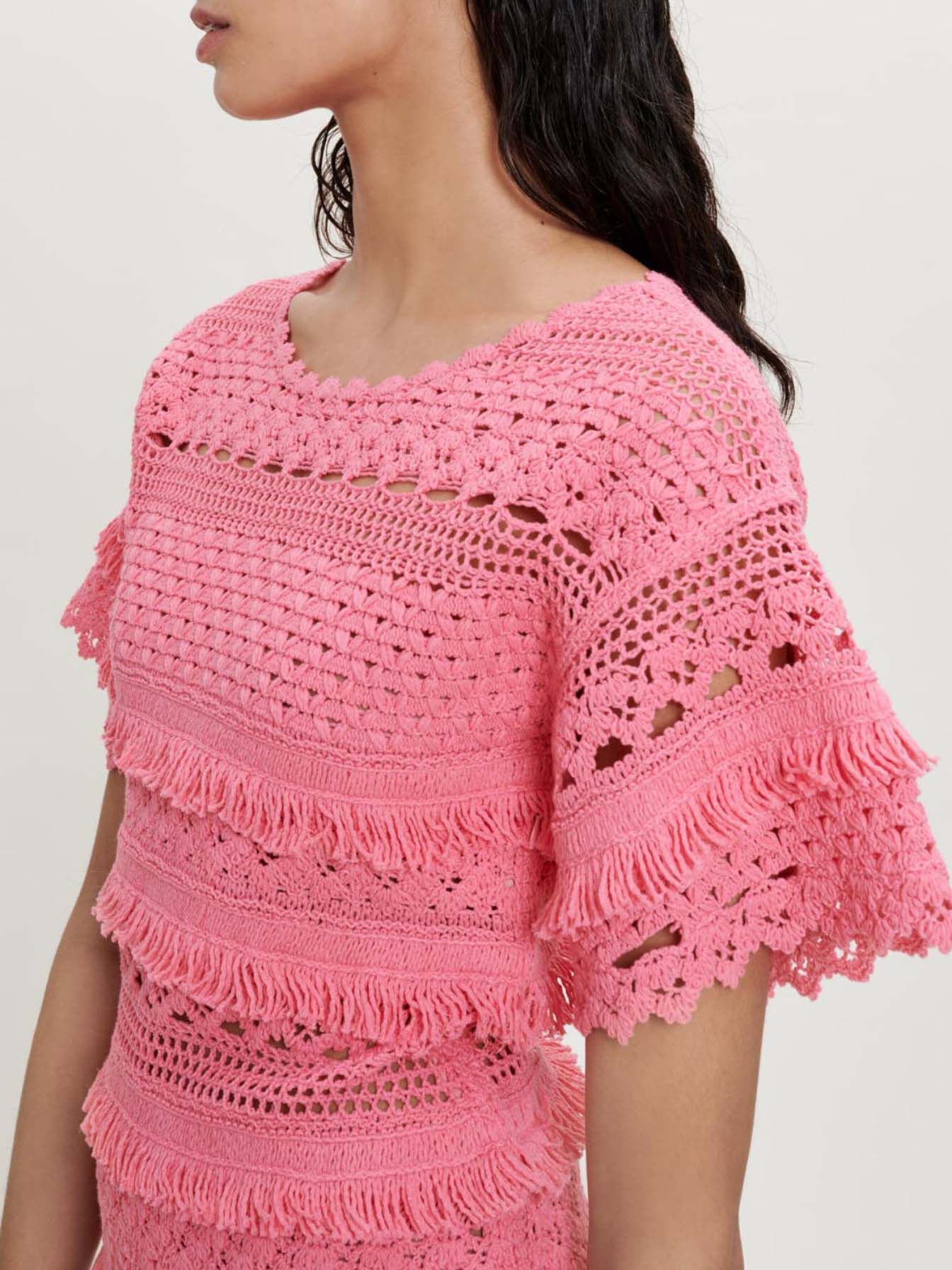 Rochie tricotată - Roz