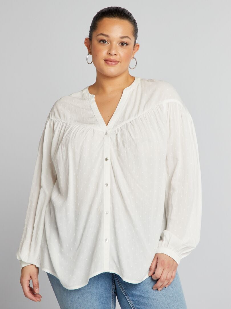Blusa Plumetis - BLANCA