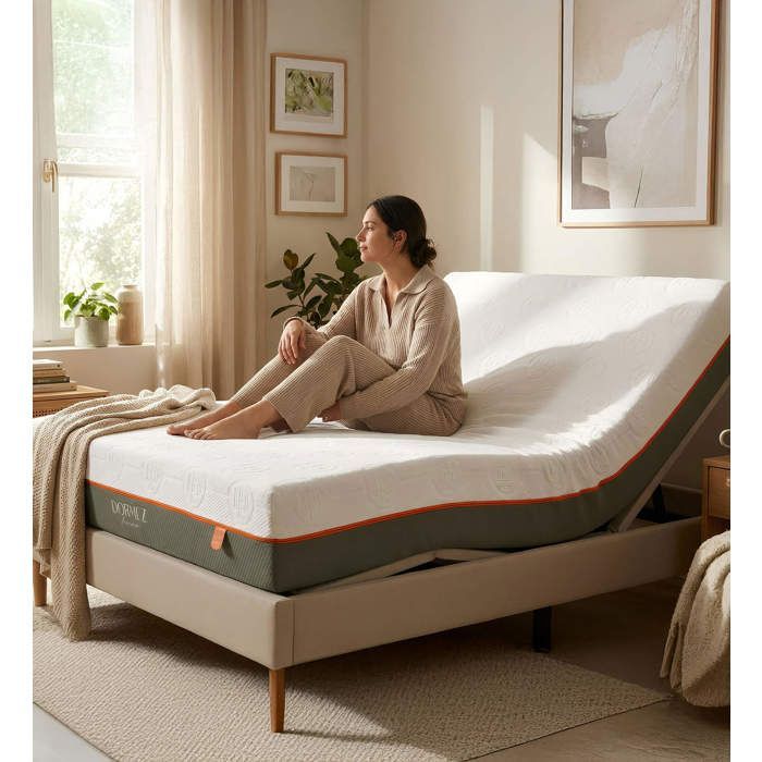 Colchão francês reversível - 80x200 - Macio ou firme - Compatível com roupa de cama Relaxante - Colchão para todas as estações - Durma bem francês