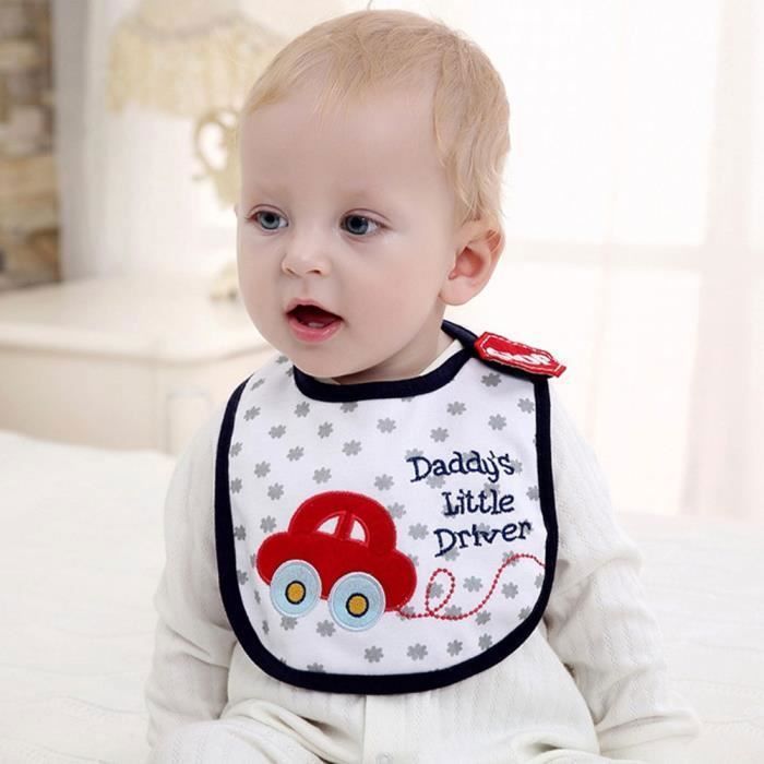 Paquete de 10 baberos impermeables para bebés de 0 a 36 meses.