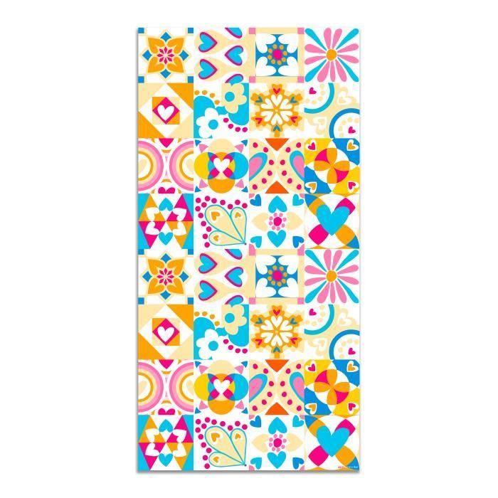 Tapis - Agatha Ruiz de la Prada - Hydraulique - Crème - 100x100 cm - Vinyle Synthétique