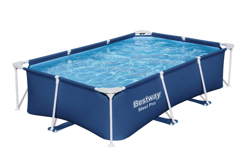 Basen ogrodowy stelażowy Bestway 259x170x61cm zestaw 15w1