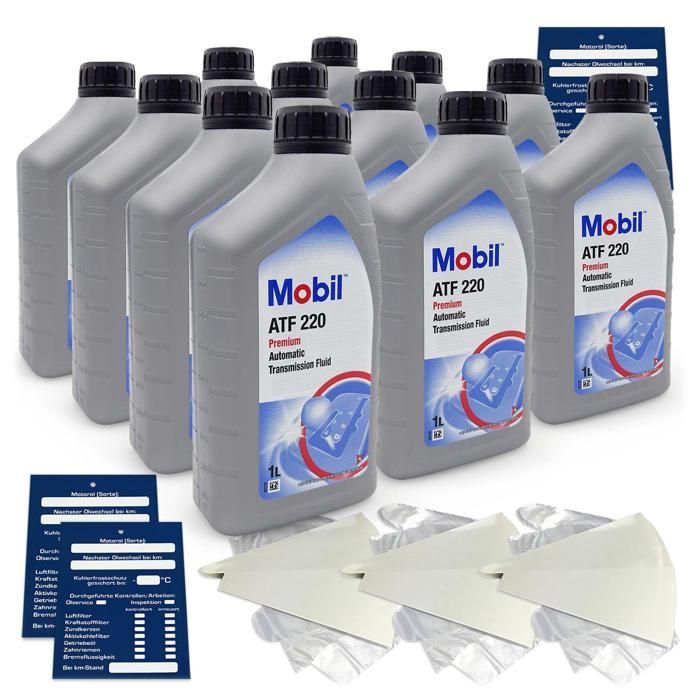 12 litros de Mobil ATF 220 Premium Transmisión Automática Dexron II D MB 236.7