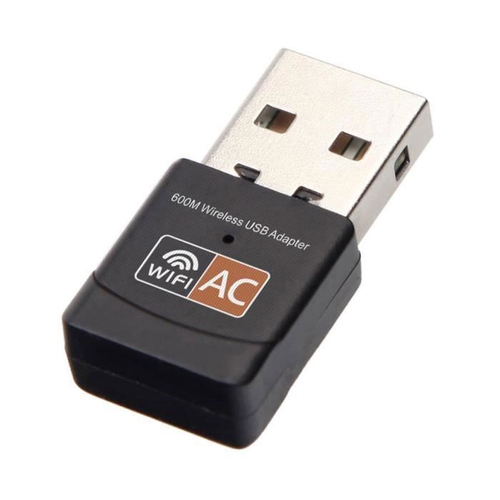 Adaptador WiFi USB - RTL - 600 Mbps - Antena de doble frecuencia - USB 2.0 - Compatible con Windows/Linux