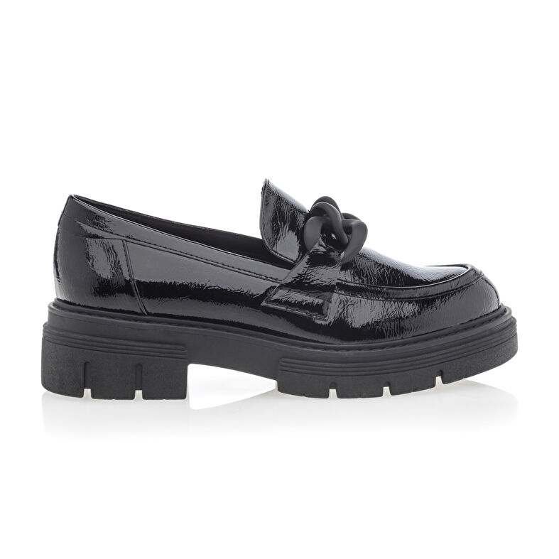 Svarte loafers/båtsko til dame