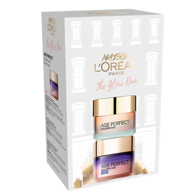L'Oréal cadeauset met dag- en nachtcrème Age Perfect