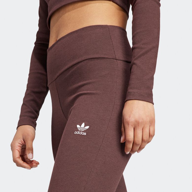 Leggings acampanados de canalé básicos
