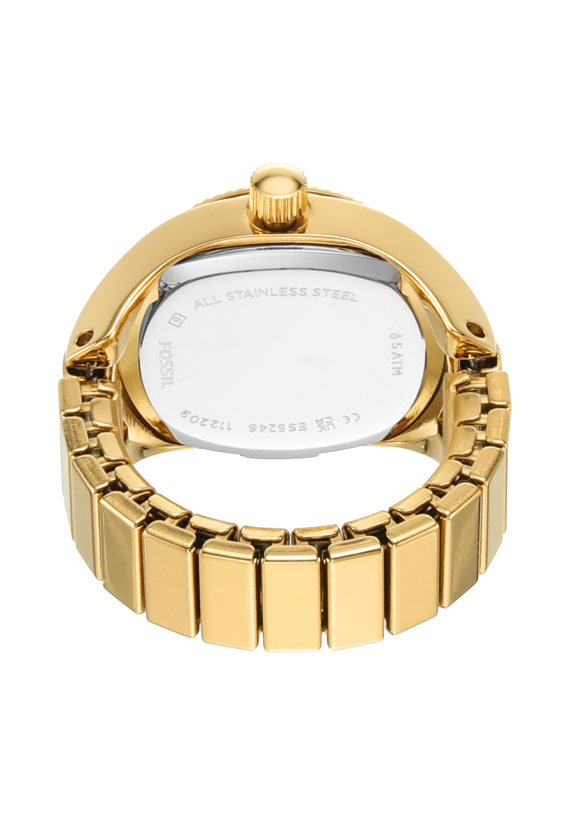 Fossil Ringuhrzeiger - Uhr - goldfarben