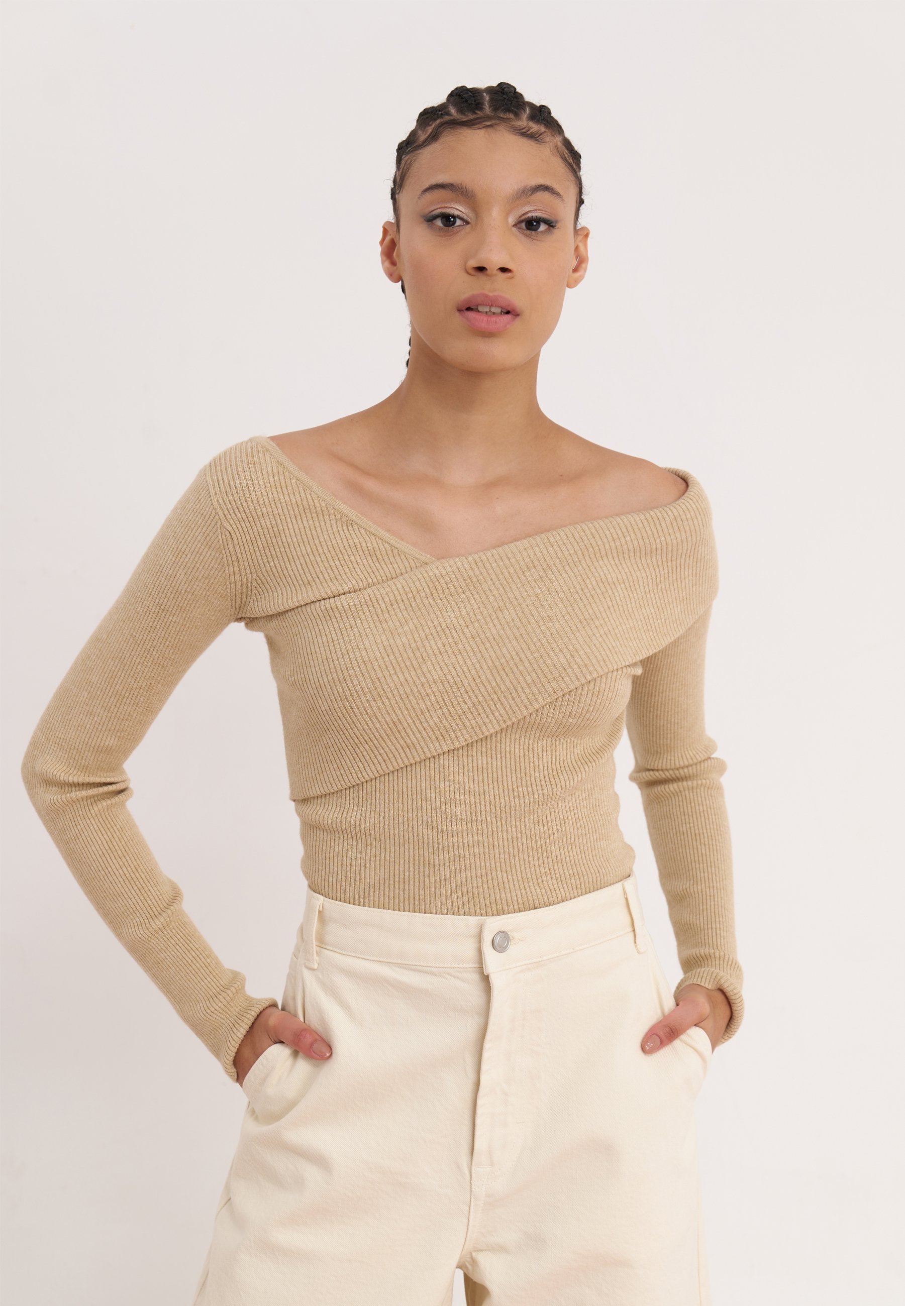 Even&Odd Jumper - mottled beige