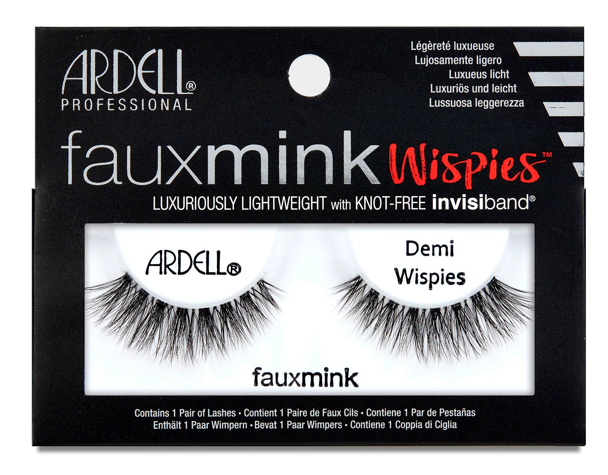 Umjetne trepavice Faux Mink Demi Wispies crne - Ardell