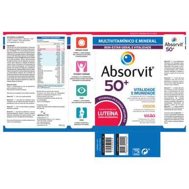 Absorvit Monivitamiini Hyvinvointi ja Elinvoima 50 30 tablettia 30 tablettia