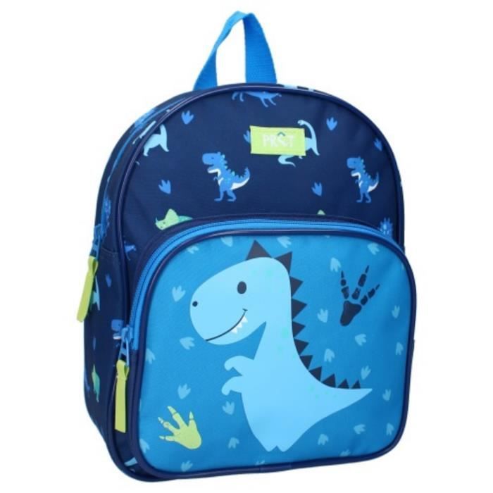 mybagstory - Sac à dos – Prêt – Dinosaure  - Bleu - Enfant - Ecole - Maternelle - Garderie - Crèche - Taille 29 cm - Idée Cadeau