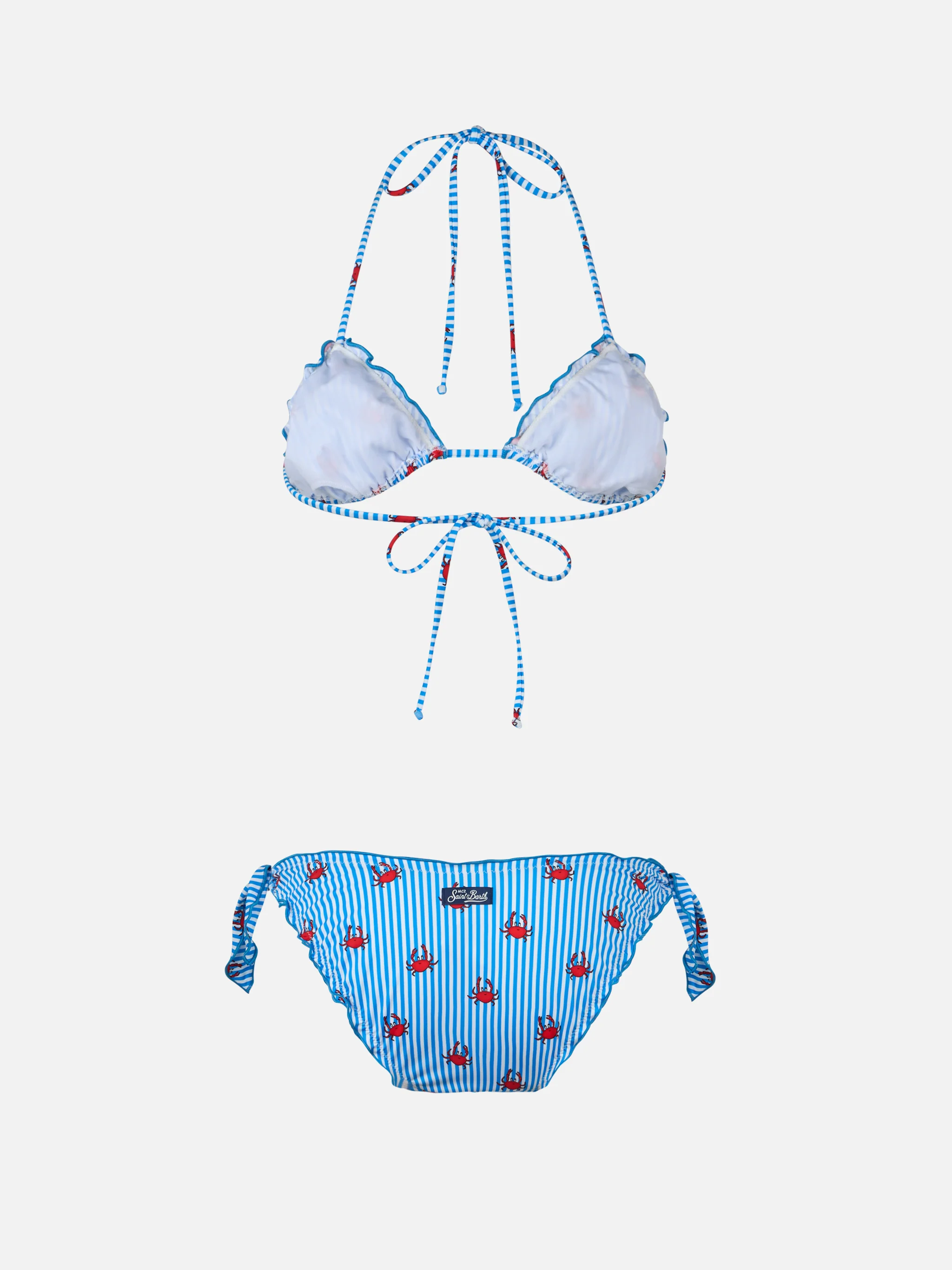 Sarius Klassieke Triangelbikini voor Dames met Krabprint