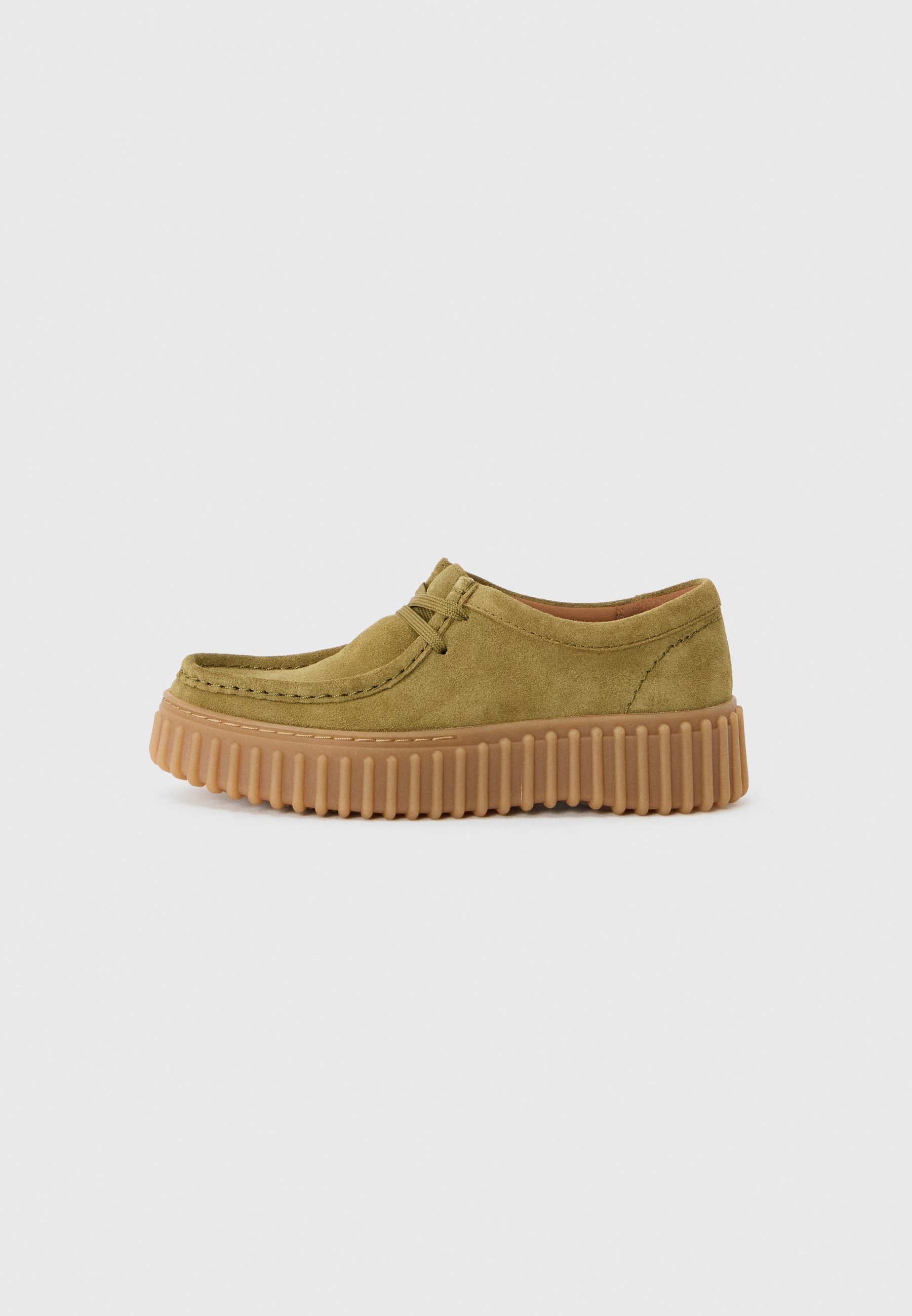Clarks TORHILL BEE - Casual veterschoenen - olijfgroen