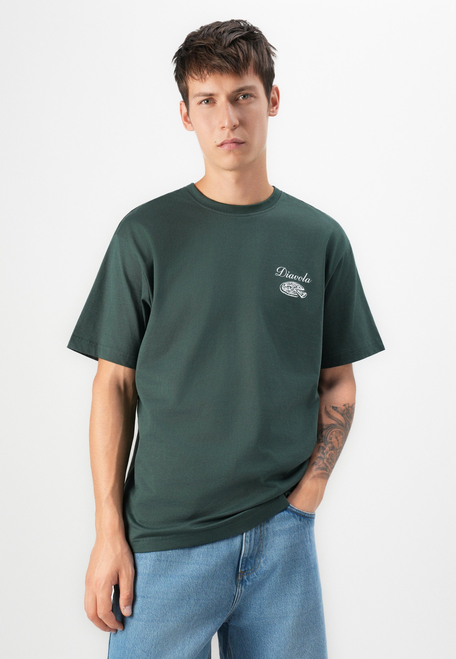 Only & Sons ONSFRED OSTERIA T-shirt - T-shirt met print - donkerste spar