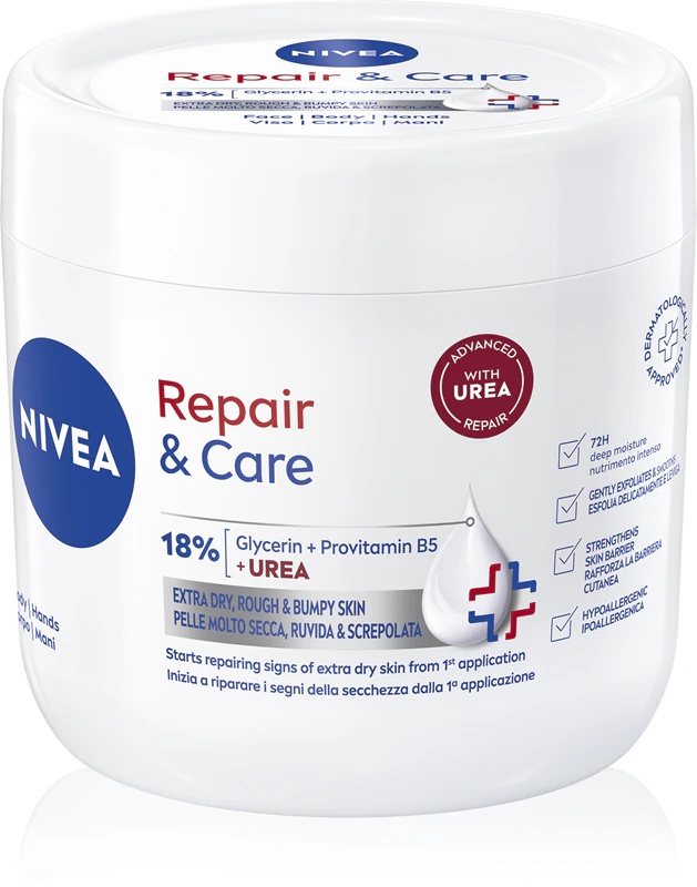 NIVEA Repair & Care Urea regeneracijska krema za telo za suho in zelo suho kožo
