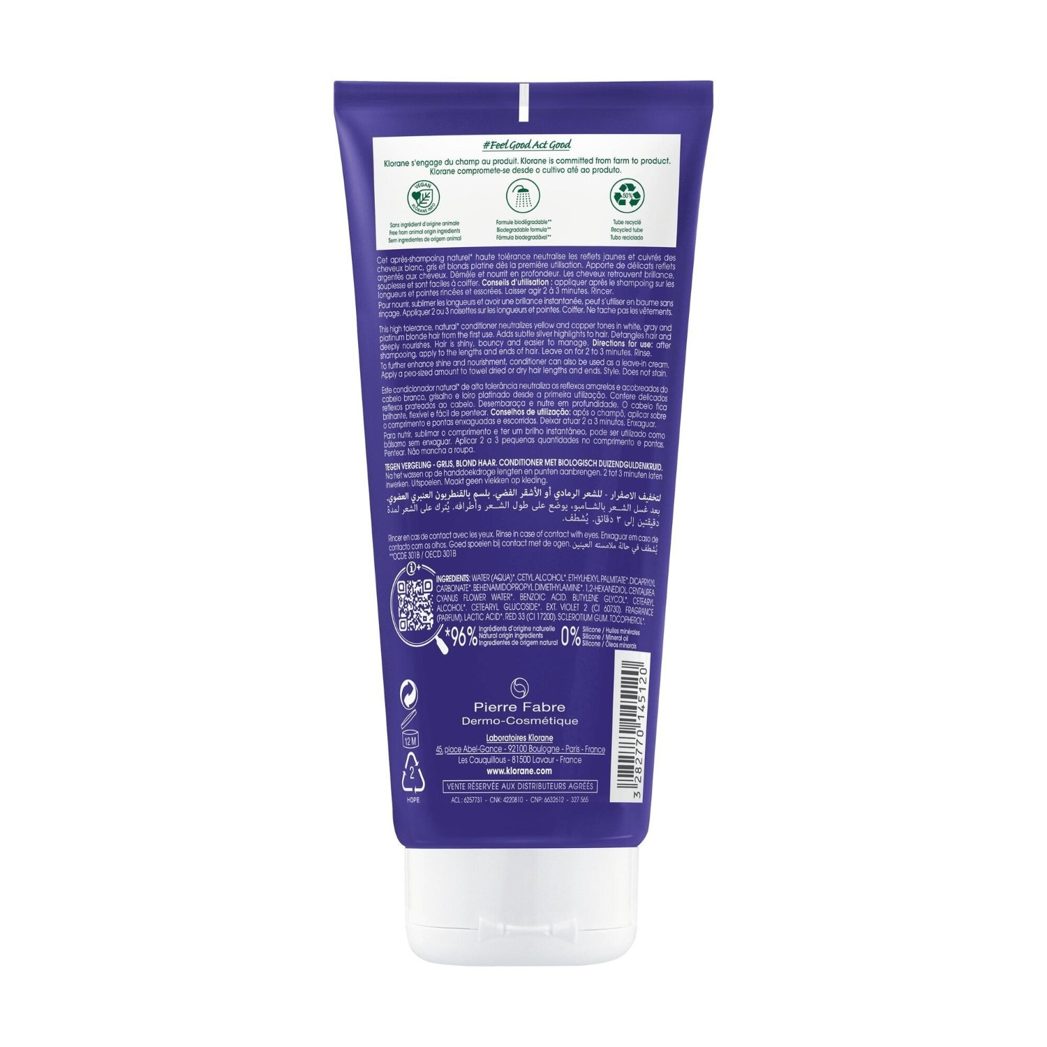 Klorane Après-Shampoing Déjaunissant