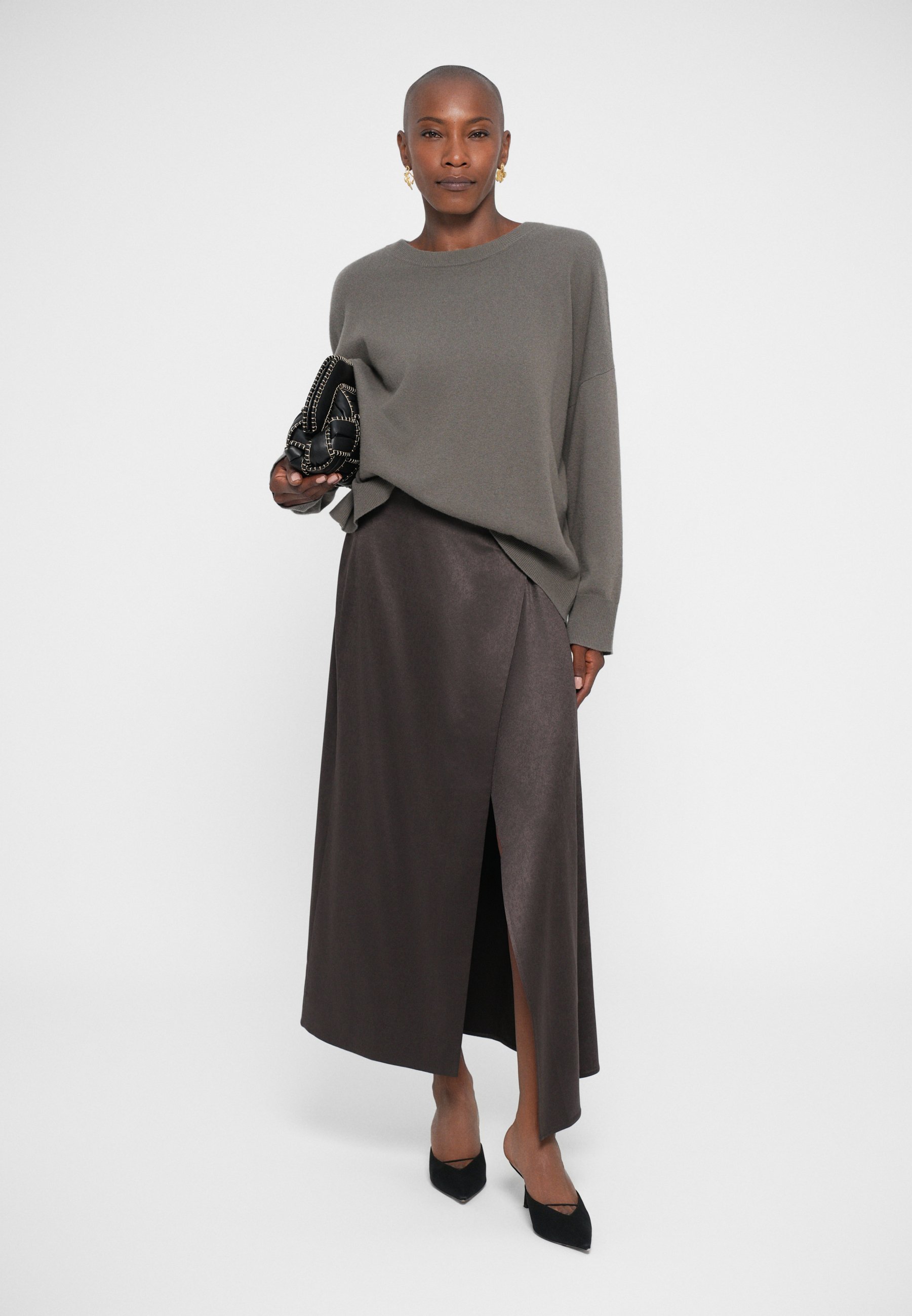 Jupe longue AERON ROYAL - Maxi jupe - expresso