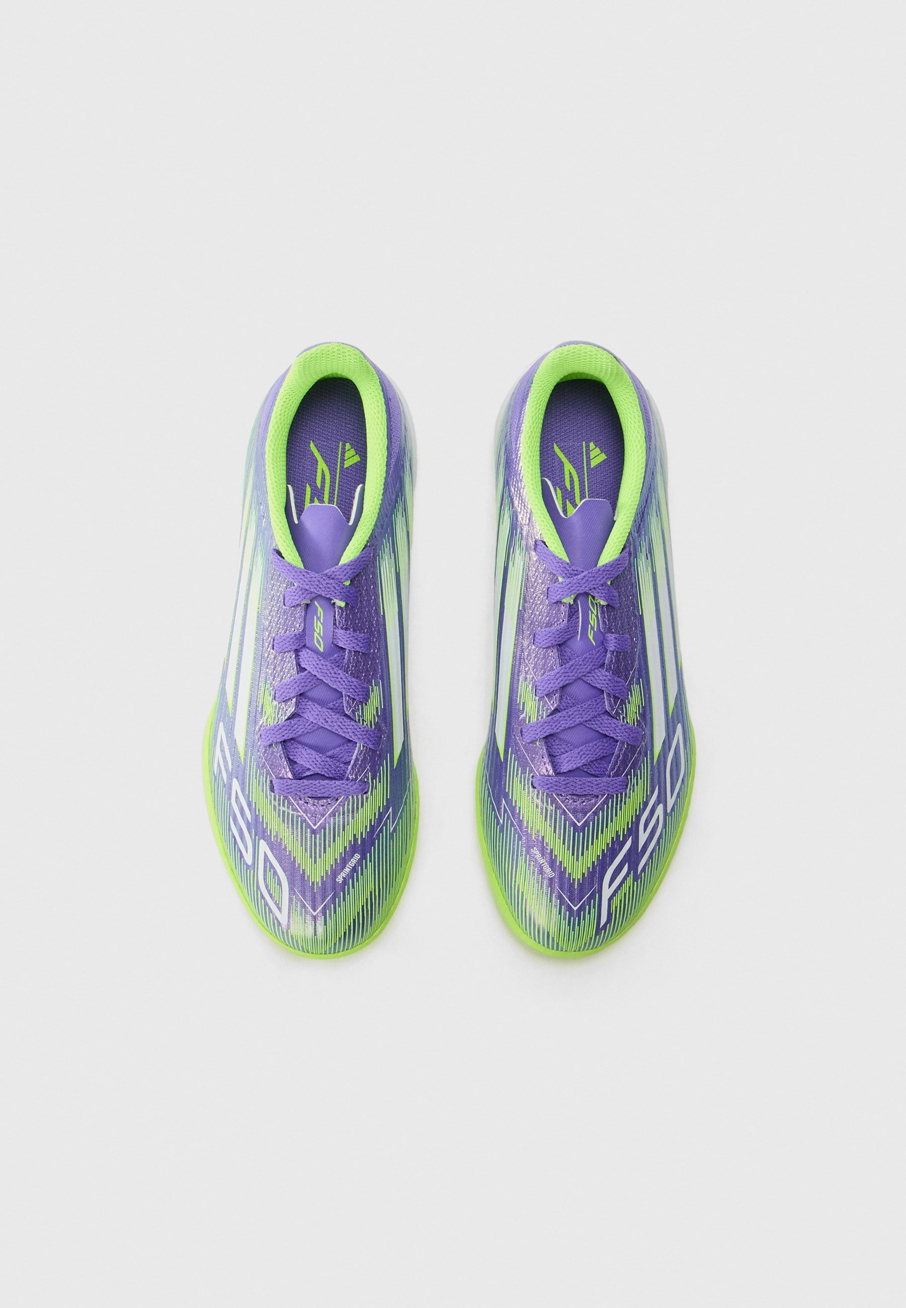 adidas Performance F50 LEAGUE UNISEX - Turf voetbalschoenen - paars/wit/helder citroengeel
