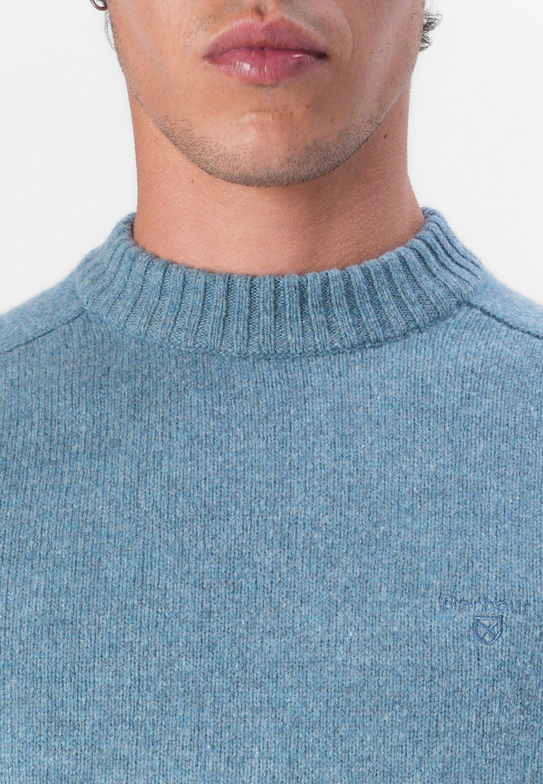 Barbour GRANGETOWN NECK SWEATER - Pullover - blauer Stein