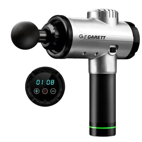 Garett Beauty Powerful Pistolet Do Masażu Srebrny