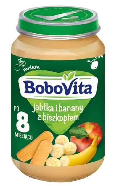 Bobovita Deser Jabłka i banany z biszkoptem po 8 m-cu