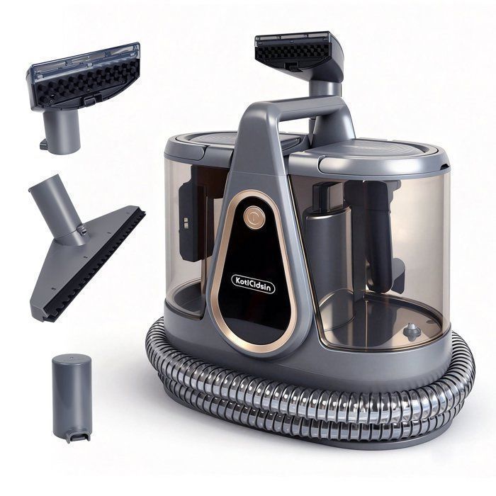 Nettoyeur canapé - KOTICIDSIN - 550W 18KPa - Réservoir 2200+900 ml - Brosses incluses -