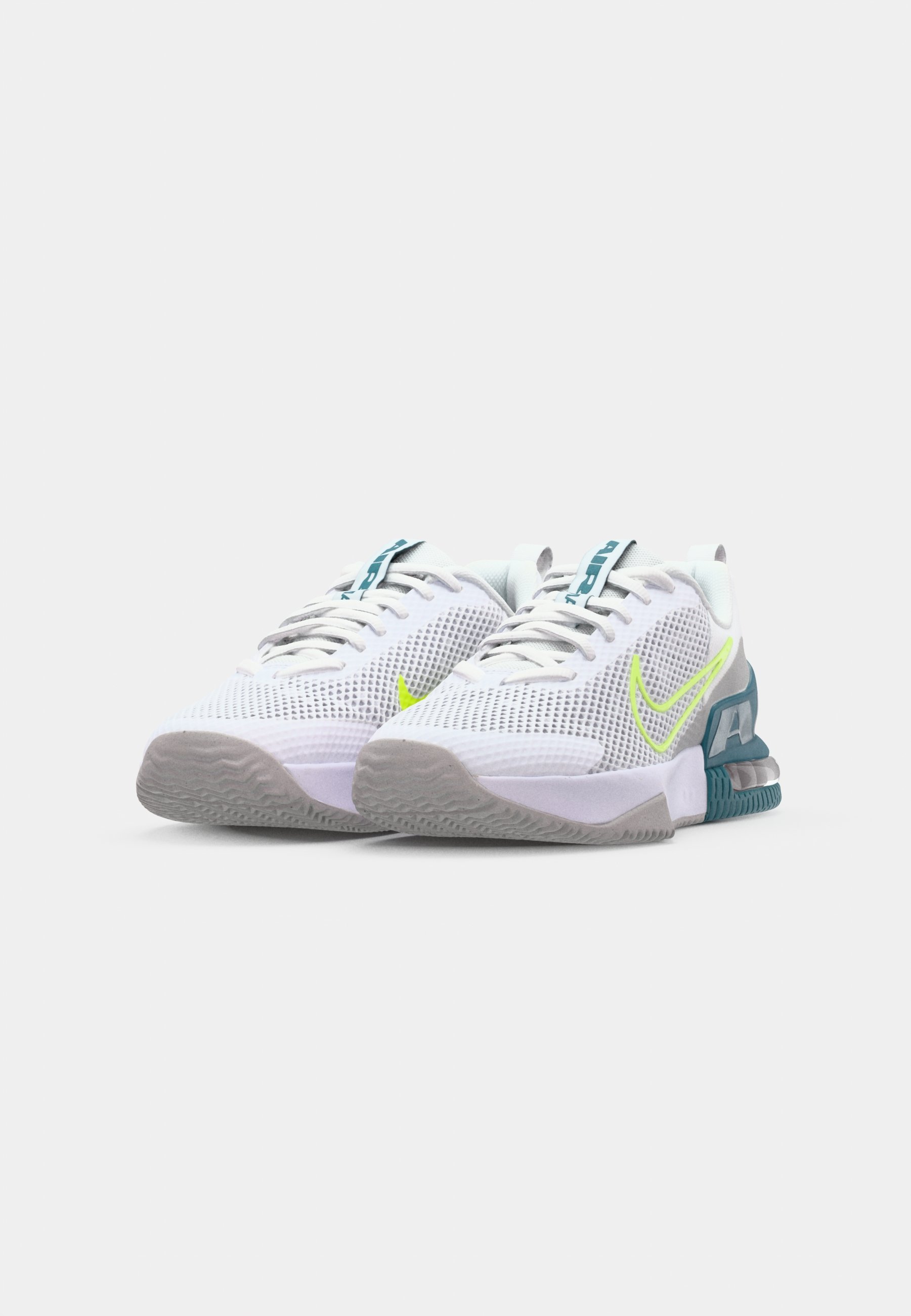 Nike Performance AIR MAX ALPHA 6 - Buty treningowe - biały/gorąca limonka/jasny świerk/szara mgła