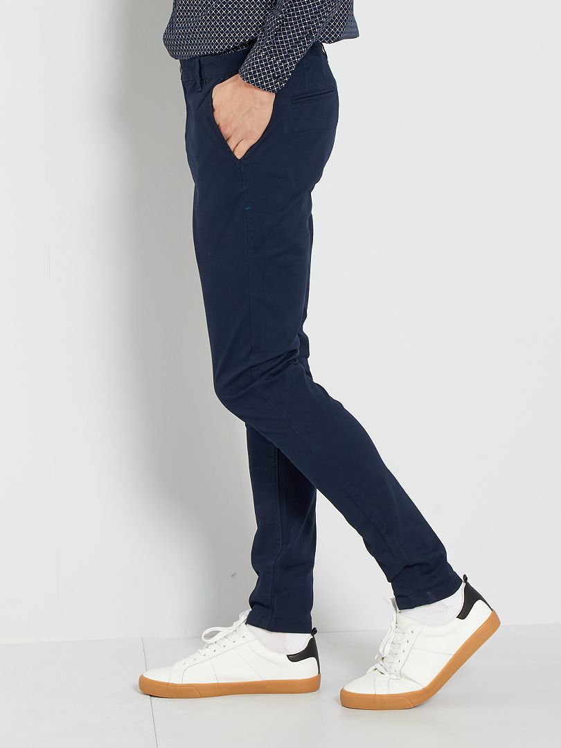 Spodnie Skinny Chino L34 - Niebieskie