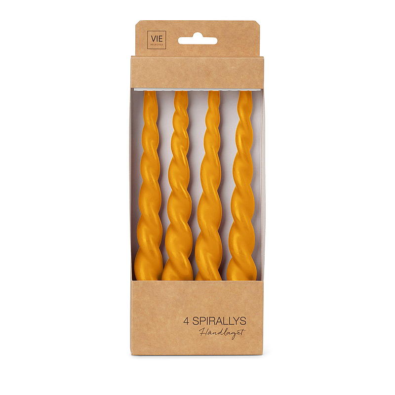 Vie Selected spirallampa 4-pack 24 cm ockra