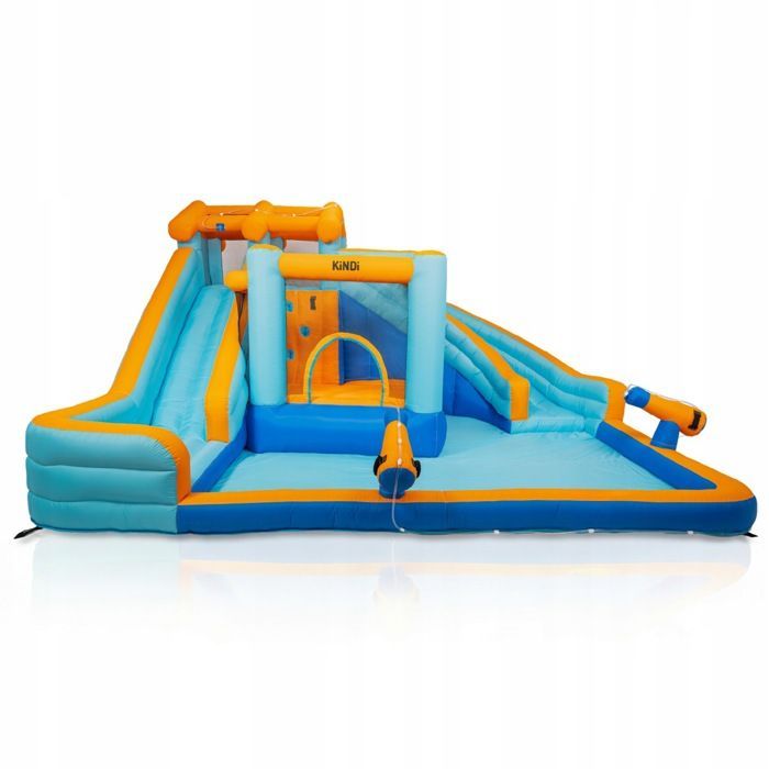 KINDI inflatable castle for children, garden play area, inflatable water slide