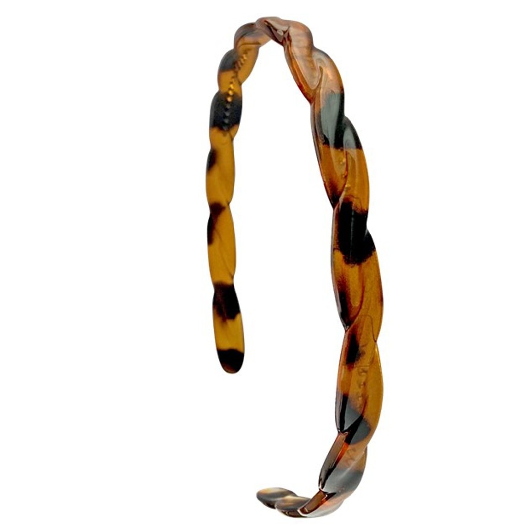 Sponka/tiara do vlasov s leopardím vzorom Giulia - 1 kus