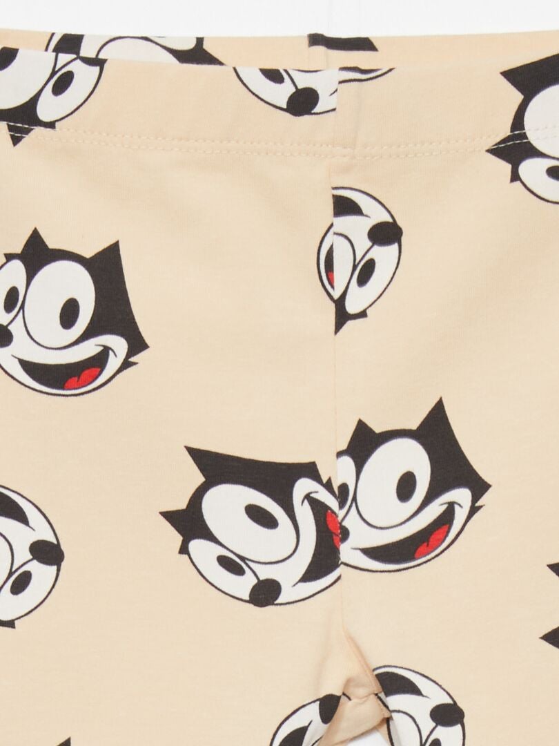 Leggings 'Felix the cat' - BEGE
