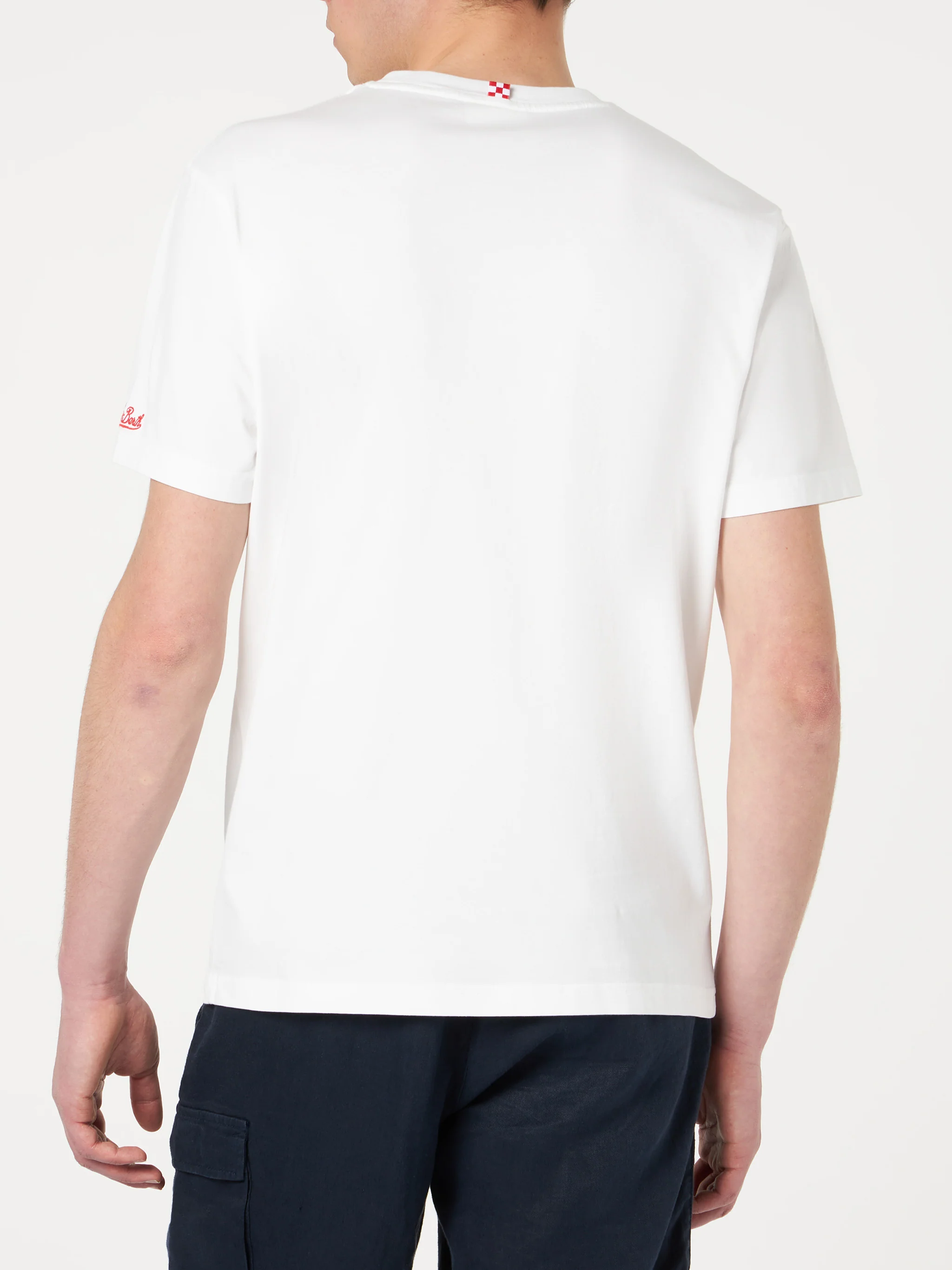 T-shirt da uomo in cotone con ricamo frontale Aperol Spritz | EDIZIONE