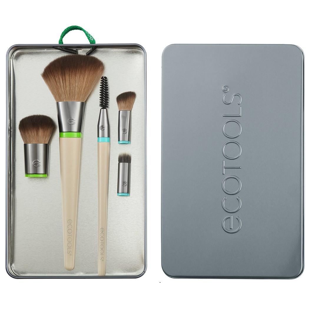 Ecotools set četkica za puder za svakodnevnu njegu lica – 1 komad
