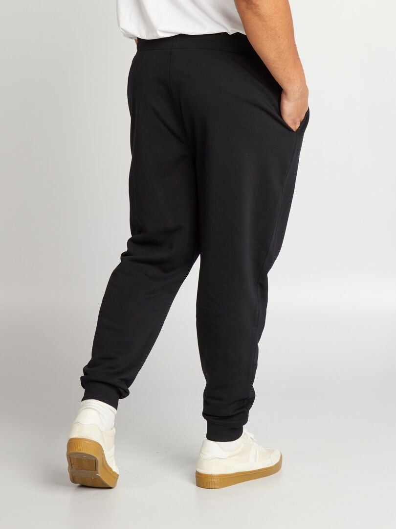 Pantalones deportivos de felpa - Negros