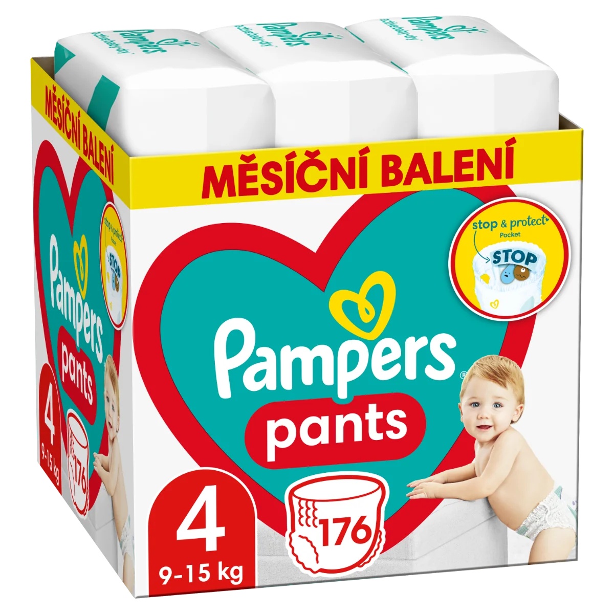 PAMPERS Pampers mähkmed 4 x 176 g 9-15 kg